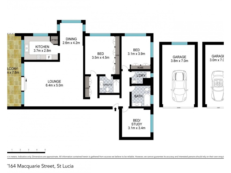 9/164 Macquarie Street, St Lucia QLD 4067 Floorplan
