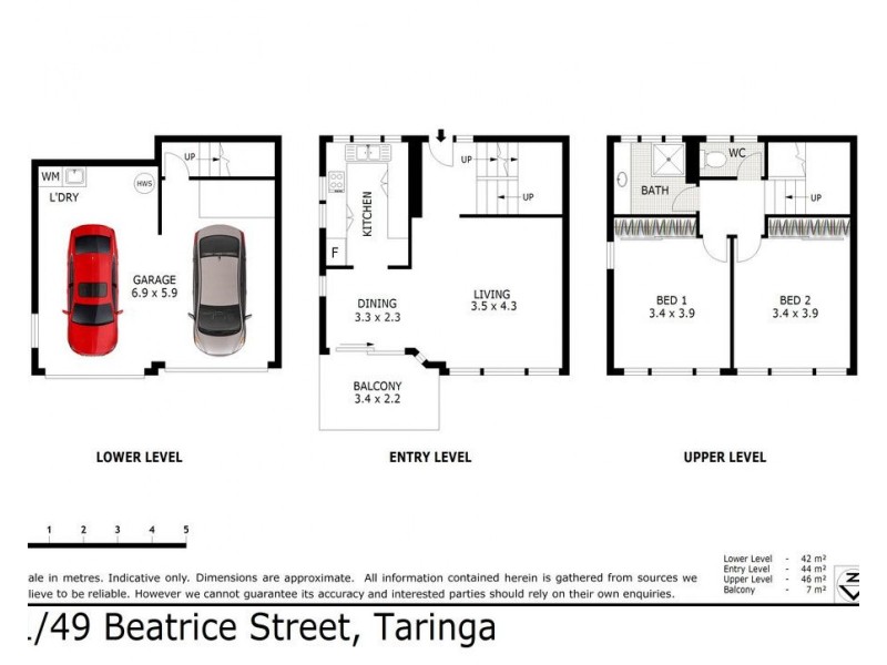 1/49 Beatrice Street, Taringa QLD 4068 Floorplan