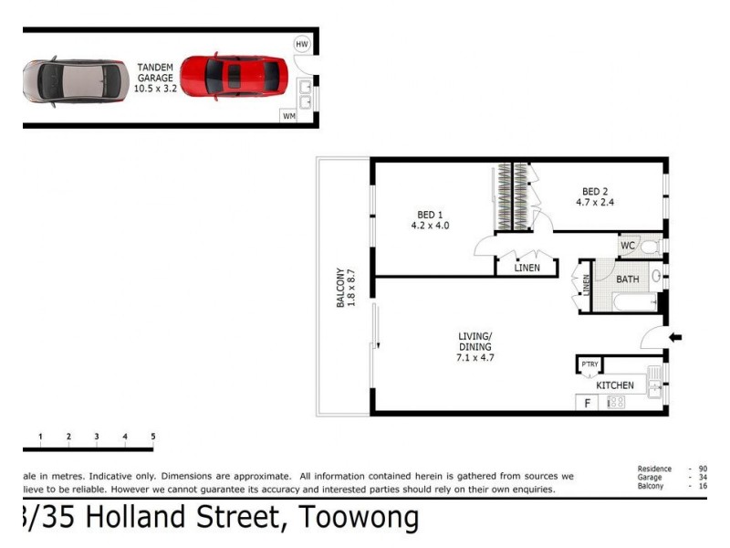 3/35 Holland Street, Toowong QLD 4066 Floorplan