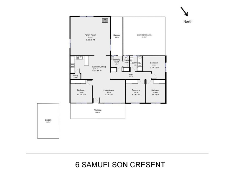 6 Samuelson Crescent, Armidale NSW 2350 Floorplan