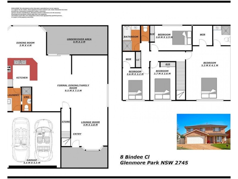 8 Bindee Close, Glenmore Park NSW 2745 Floorplan