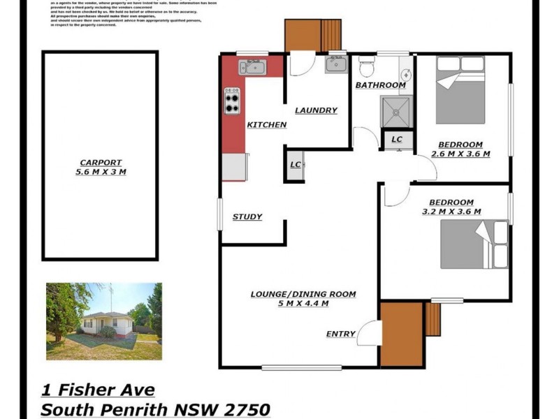 1 Fisher Avenue, South Penrith NSW 2750 Floorplan