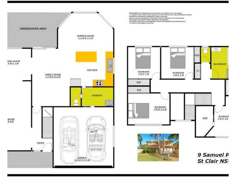 9 Samuel Place, St Clair NSW 2759 Floorplan