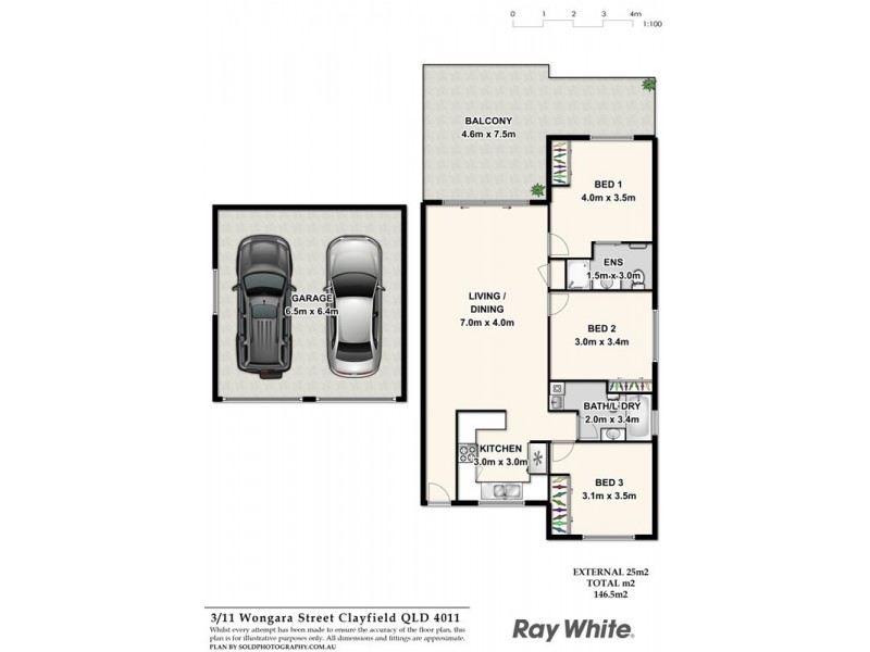 3/11 Wongara Street, Clayfield QLD 4011