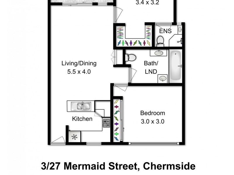 3/27 Mermaid Street, Chermside QLD 4032 Floorplan