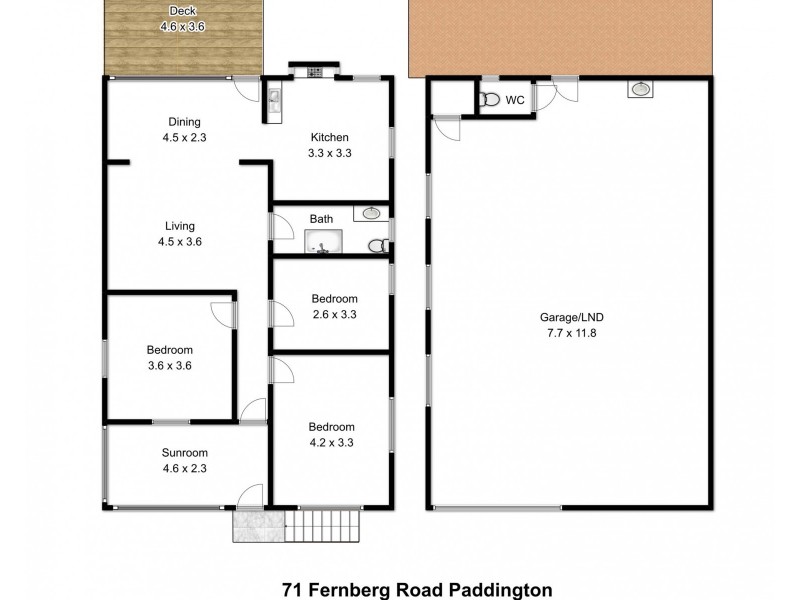 71 Fernberg Road, Paddington QLD 4064 Floorplan