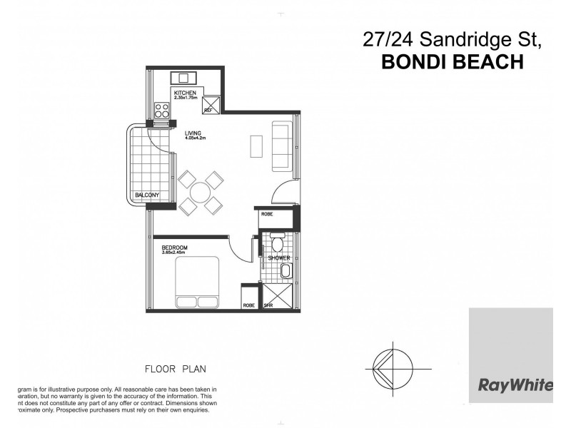 27/24 Sandridge Street, Bondi NSW 2026 Floorplan