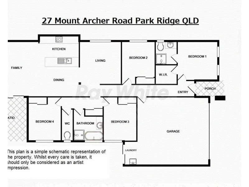 27 Mount Archer Road, Park Ridge QLD 4125 Floorplan
