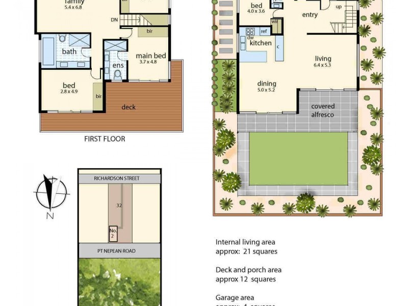 2/32 Richardson Street, Rye VIC 3941 Floorplan