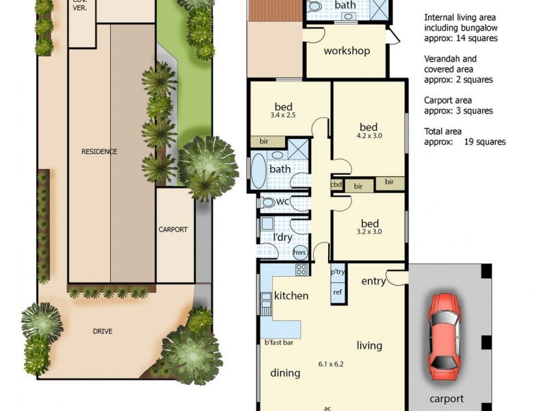 55 Potton Avenue, Rosebud VIC 3939 Floorplan