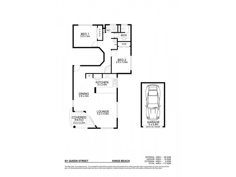 Unit 8 ‘Sandringham Gardens’ 1 Queen Street, Moffat Beach QLD 4551