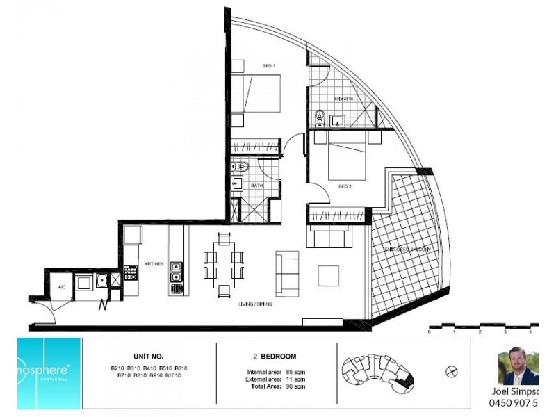 B610/299-309 Old Northern Road, Castle Hill NSW 2154 Floorplan