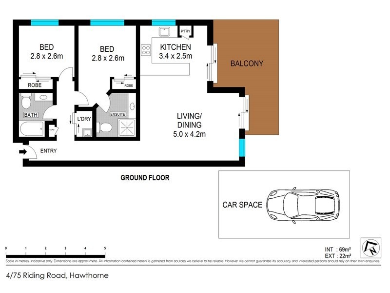 4/75 Riding Road, Hawthorne QLD 4171