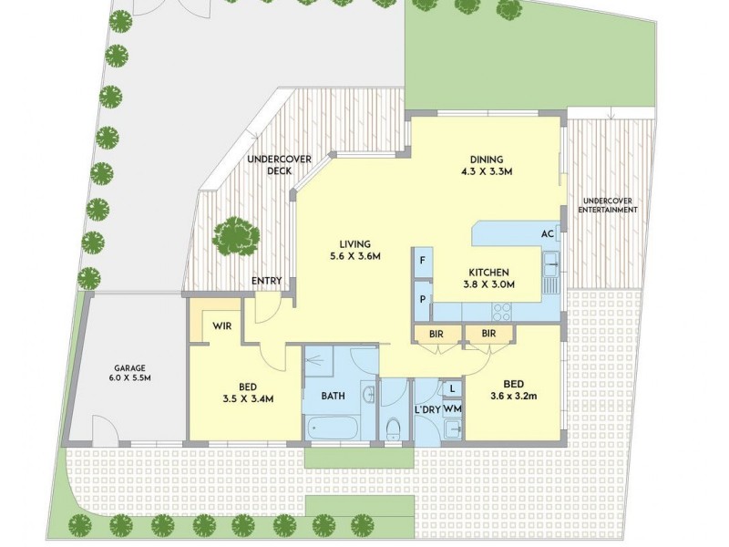 2/18 Widdop Crescent, Hampton East VIC 3188 Floorplan