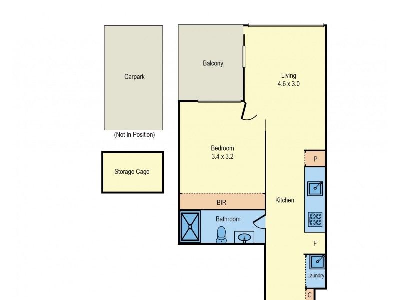 411/7 Balcombe Road, Mentone VIC 3194 Floorplan