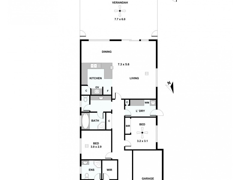 27 Bagot Street, Kapunda SA 5373 Floorplan