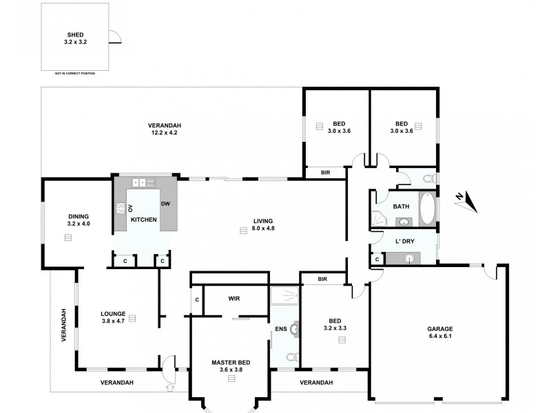 43 Henry Street, Auburn SA 5451 Floorplan