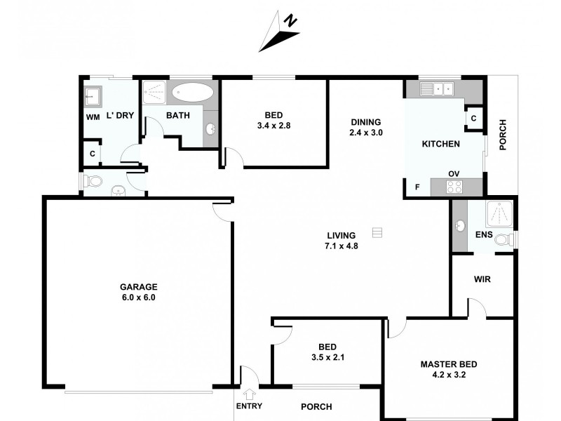 Lot 87 Dominic Street, Clare SA 5453 Floorplan