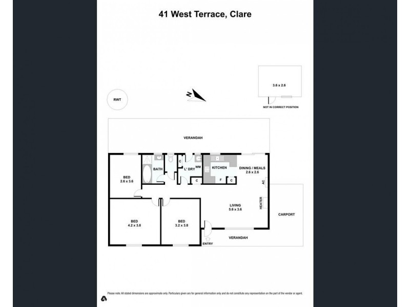 41 West Terrace, Clare SA 5453 Floorplan
