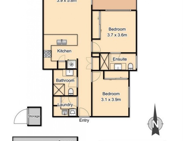 3 & 5/62 Westacott Street, Nundah QLD 4012 Floorplan