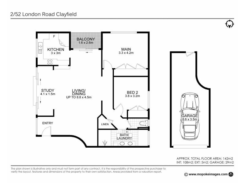 2/52 London Road, Clayfield QLD 4011 Floorplan