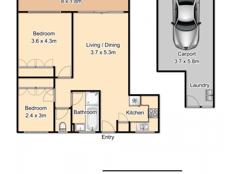 2/59 Gellibrand Street, Clayfield QLD 4011 Floorplan
