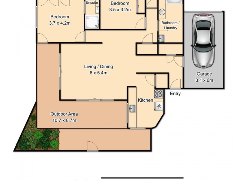 1/76 Riverton Street, Clayfield QLD 4011 Floorplan