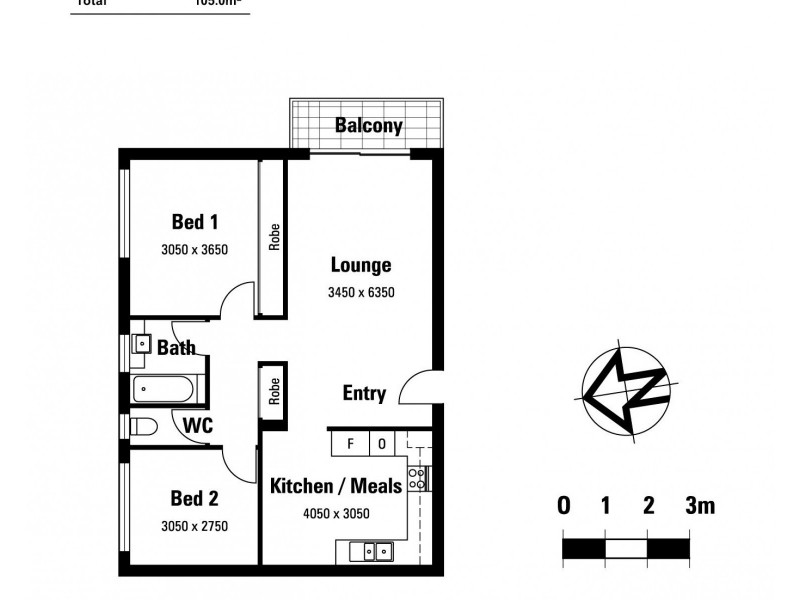 4/313 Lancaster Road, Ascot QLD 4007 Floorplan