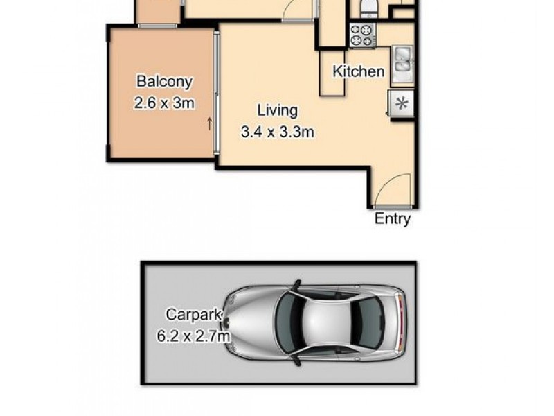 B2/151 Beatrice Terrace, Ascot QLD 4007 Floorplan