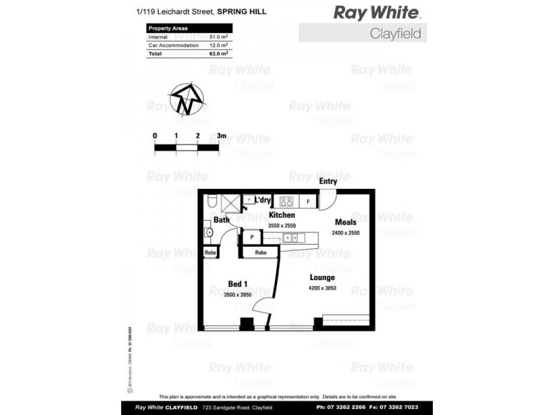 1a/119 Leichhardt Street, Spring Hill QLD 4000
