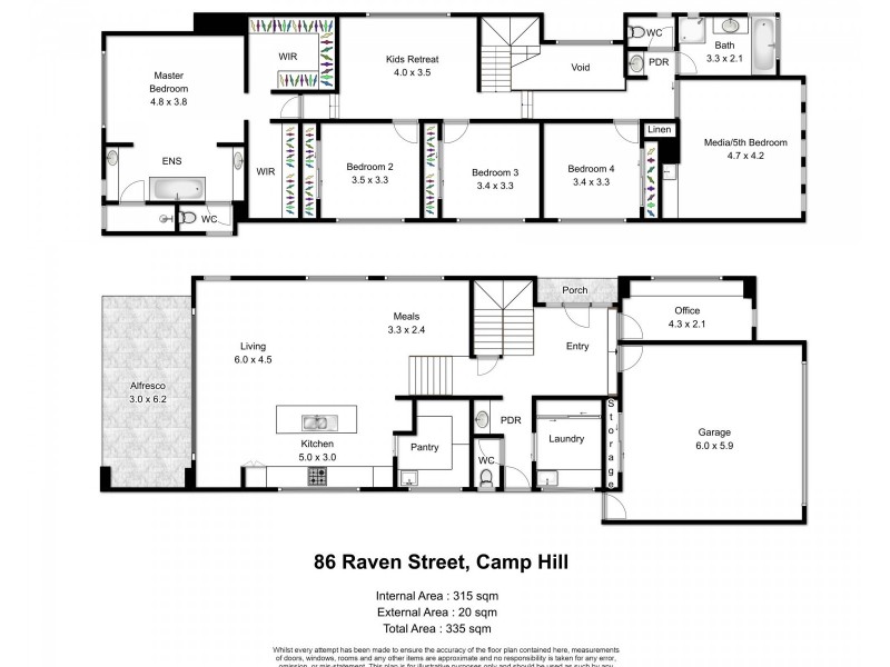 86 Raven Street, Camp Hill QLD 4152 Floorplan