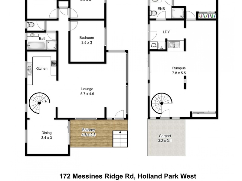 172 Messines Ridge Road, Holland Park West QLD 4121 Floorplan