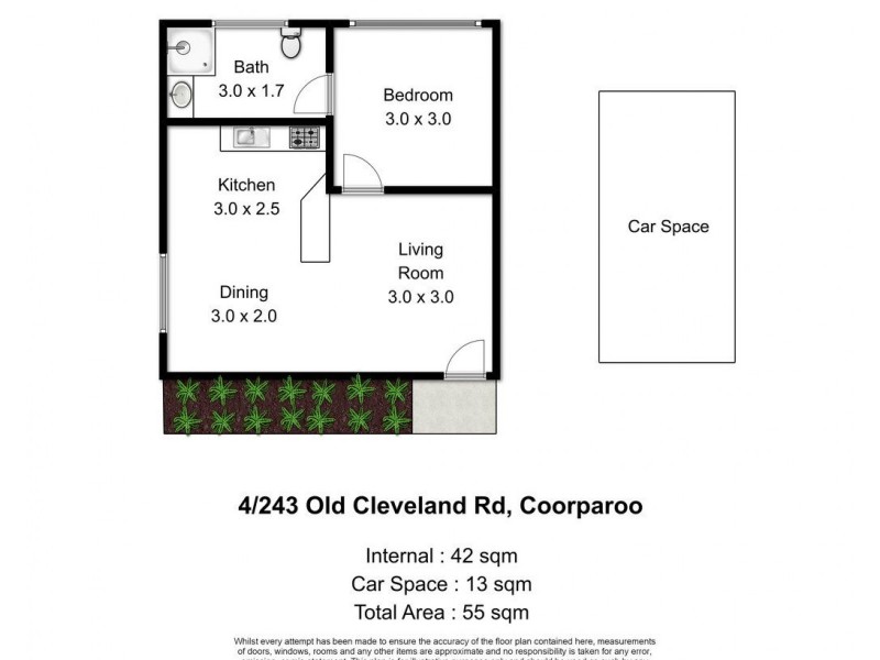 4/243 Old Cleveland Road, Coorparoo QLD 4151 Floorplan