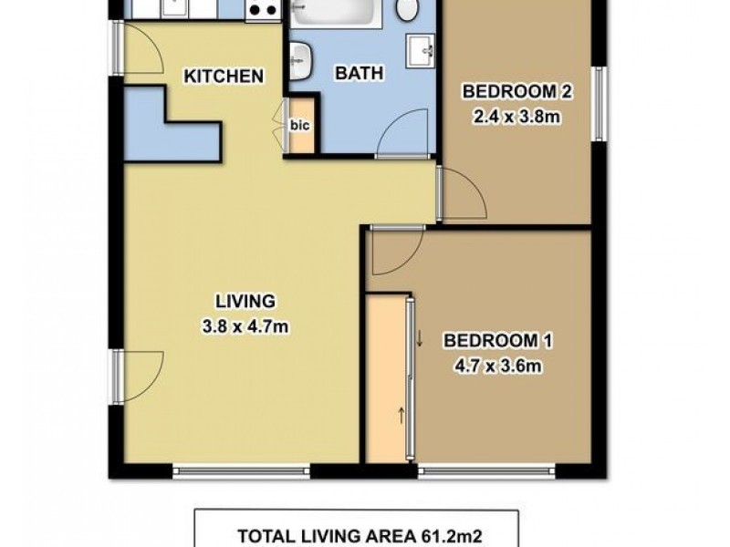 1/185 Tapleys Hill Road, Seaton SA 5023 Floorplan