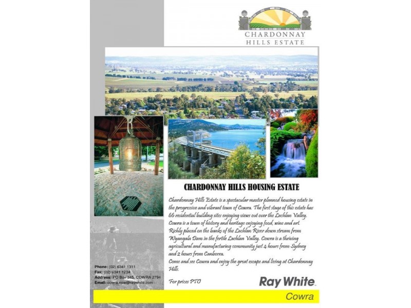 Lot 131 Chardonnay Hills Estate, Cowra NSW 2794