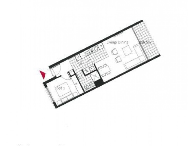 514/4 Neild Avenue, Darlinghurst NSW 2010 Floorplan