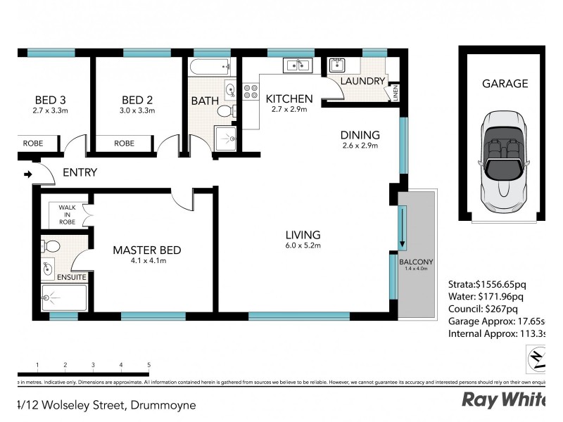 14/12 Wolseley Street, Drummoyne NSW 2047