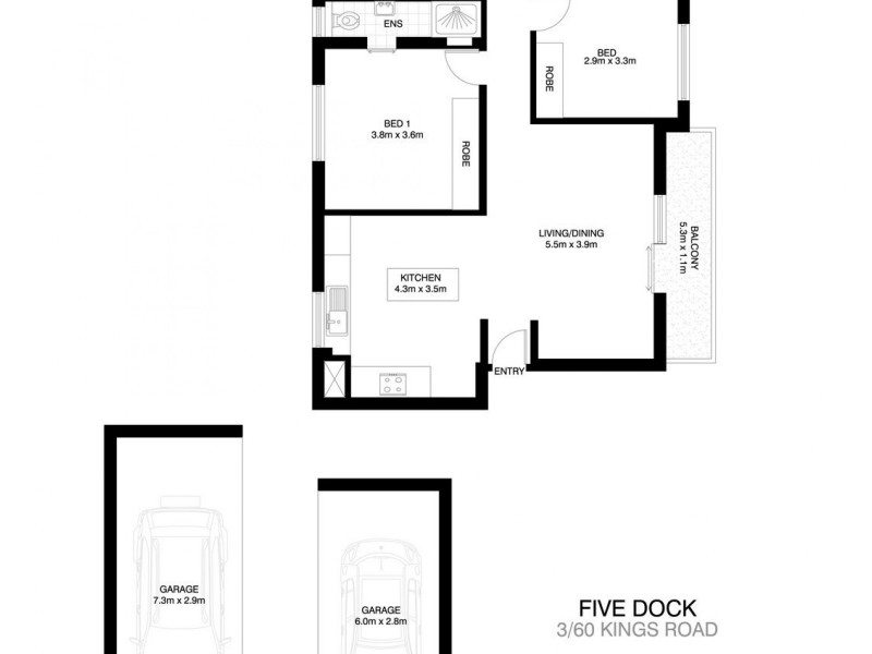 3/60 Kings Road, Five Dock NSW 2046 Floorplan