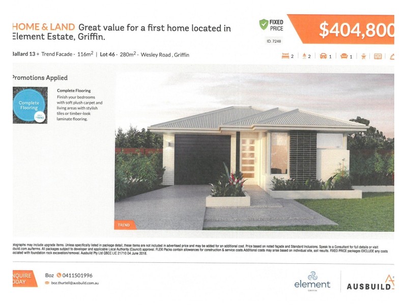 L: 34 to L: 57 Wesley Road, Griffin QLD 4503