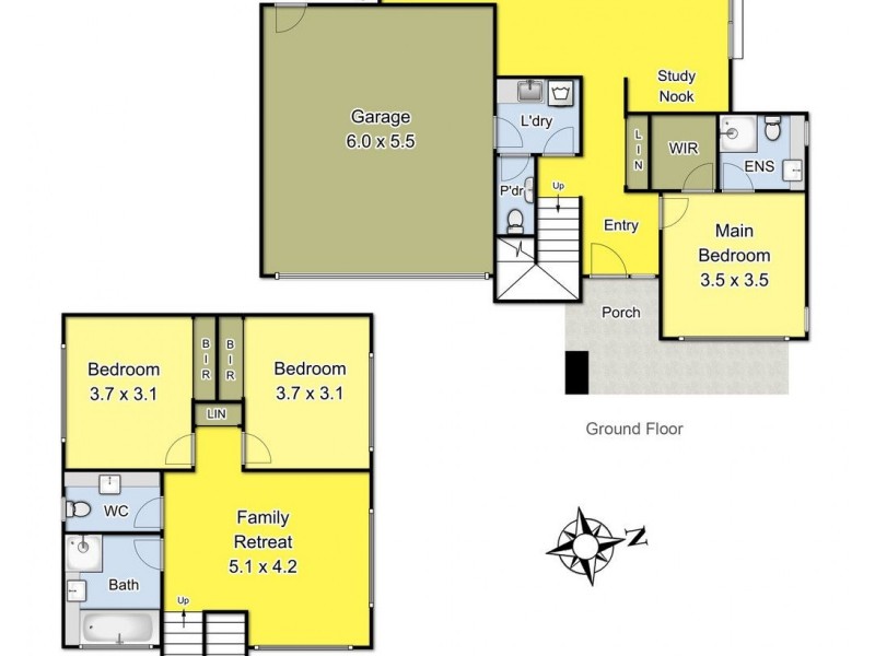 1 and 2/22 Yellow Brick Road, Doreen VIC 3754 Floorplan