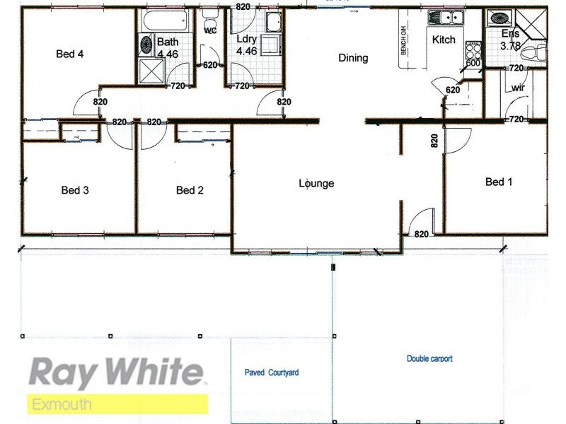 9A Hope Court, Onslow WA 6710 Floorplan