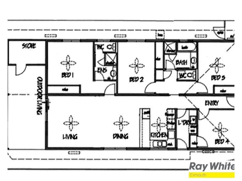 4 Burt Close, Onslow WA 6710 Floorplan