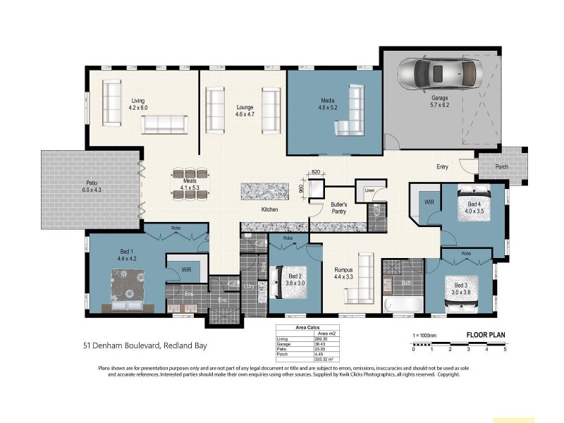 51 Denham Boulevard, Redland Bay QLD 4165 Floorplan