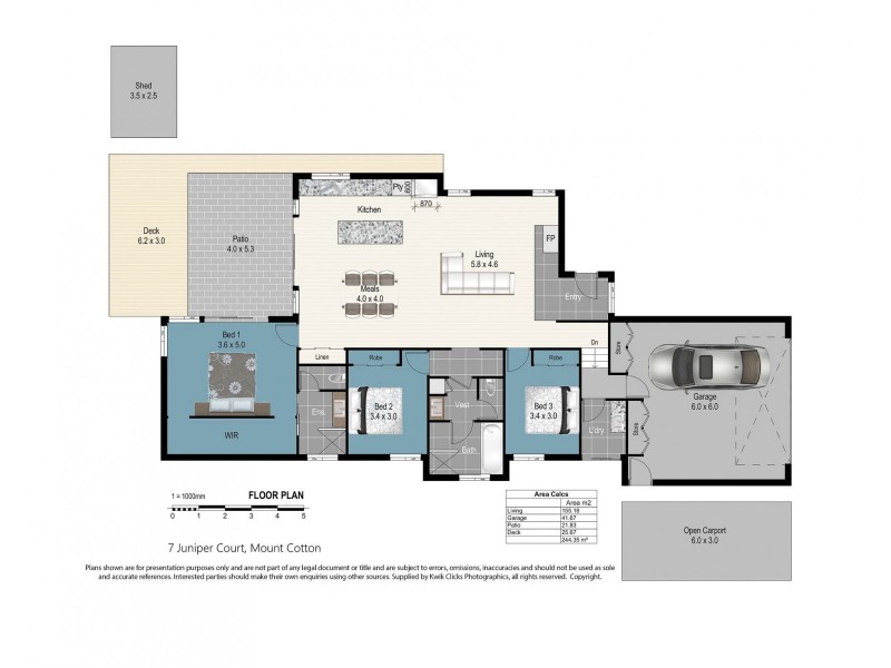 7 Juniper Court, Mount Cotton QLD 4165 Floorplan