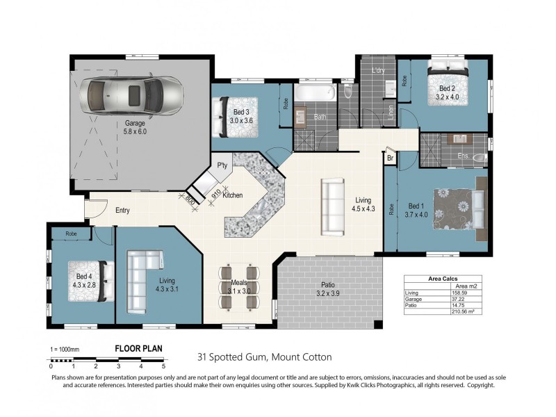 31 Spotted Gum Crescent, Mount Cotton QLD 4165 Floorplan