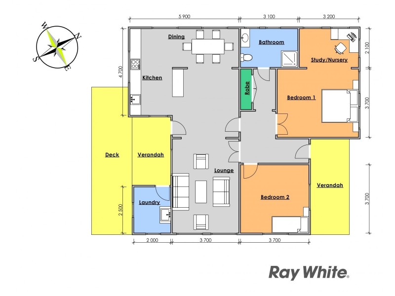 34 Flett Street, Taree NSW 2430 Floorplan