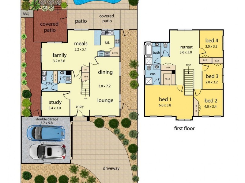 4 Lori Place, Glen Waverley VIC 3150 Floorplan