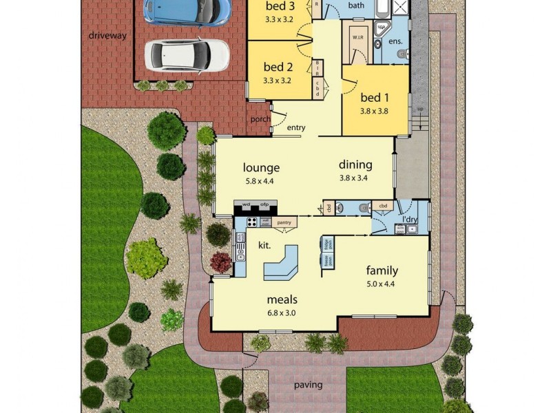 127 Grandview Road, Wheelers Hill VIC 3150 Floorplan