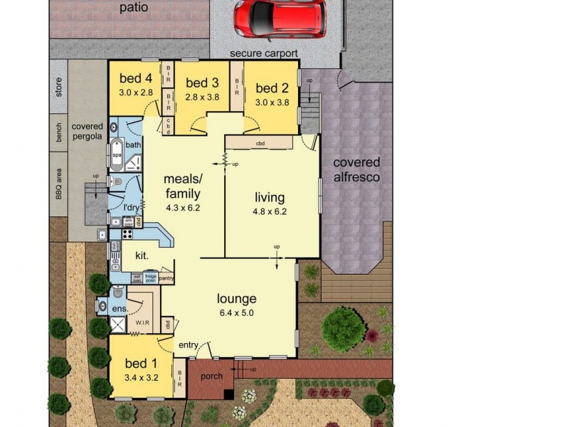 52 Raphael Drive, Wheelers Hill VIC 3150 Floorplan