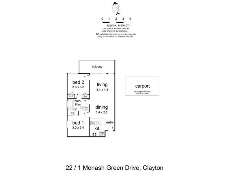 22/1 Monash Green Drive, Clayton VIC 3168